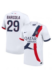 Paris Saint-Germain Bradley Barcola #29 Voetbaltruitje Uit tenue 2024-25 Korte Mouw